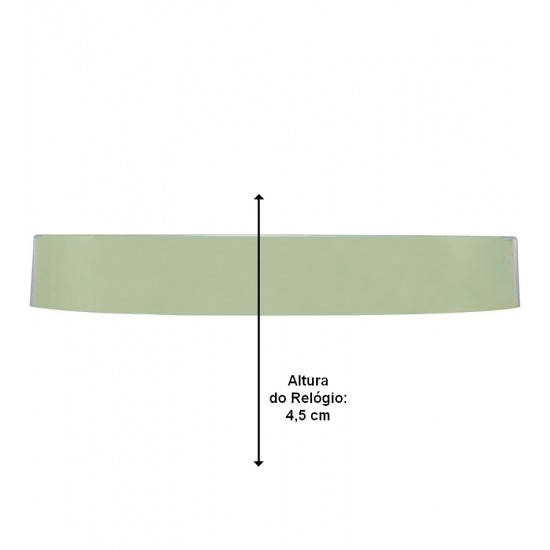 Relógio De Parede 30,5cm Por 4,5cm Quartz De Plástico Donum Preto Com Dourado